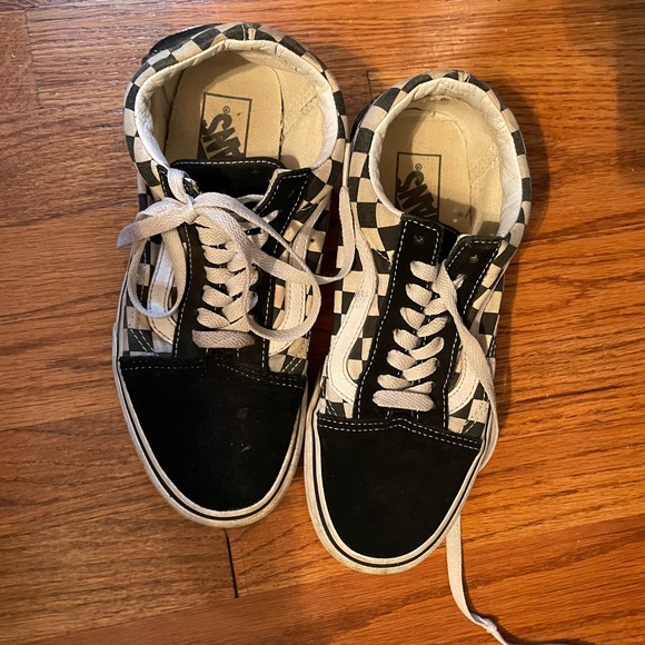 Vans Shoes Platform Checkered Vans Womens Size 8 Poshmark